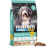 Nutram I20 Lamb & Brown Rice Dry Dog Food – Formulated for Skin, Coat, and Stomach | Kibble for Adults & Seniors | with Omega-3 Salmon Oil & Rosemary for Immunity and a Shiny Coat