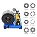 sjcdicnj Hydraulic Hose Crimper with 8 Sets of Dies, High Pressure Hydraulic Hose Crimping Tool, 0.01mm Accuracy, Handheld Hose Crimping Machine for Automotive, Industrial & Plumbing Pipes (Black)