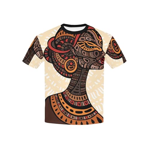 African Woman Classic Short-sleeve Crew Neck All Over Print T-shirt
