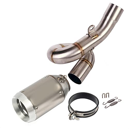 2 インチ排気システムオートバイの排気ミドルリンクパイプスリップオン 51 ミリメートルマフラーチューブに適合するに適合するニンジャ に適合するZX6R に適合するZX636 2009-2020