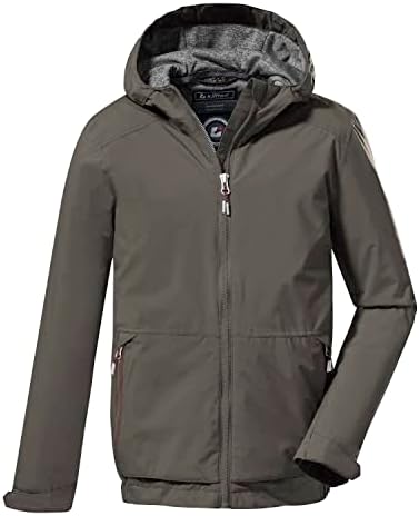 killtec Boy's Functional Outdoor Jacket with Hood, Waterproof