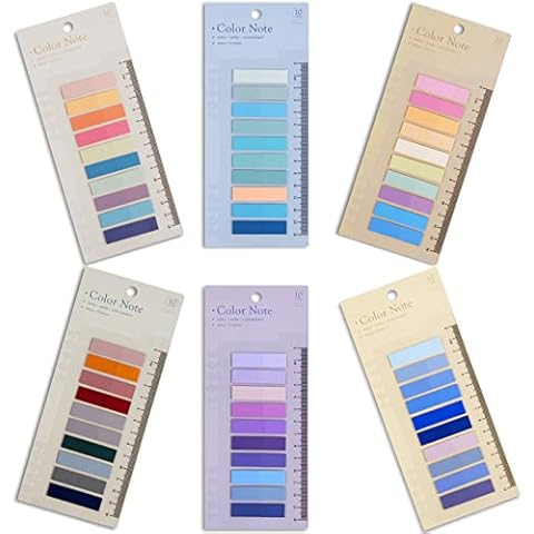 SAKEYR Sticky Index Tabs Book Tabs: 1200 Pcs Repositionable Annotating Tabs, Translucent Flag Page Markers Notes Cute Annotation Aesthetic for Marking, Reading, File Classifying Cover