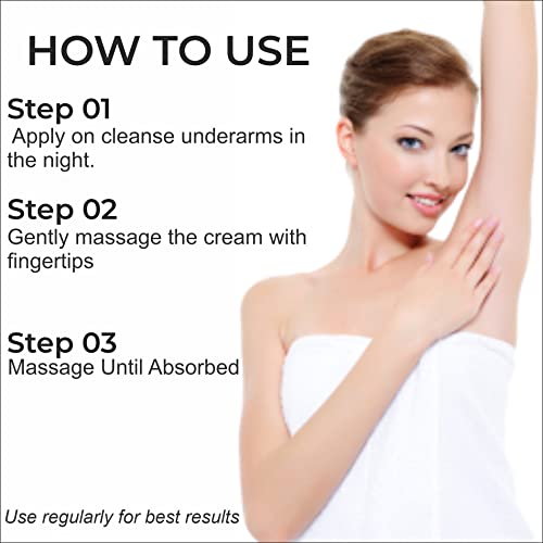 Image of Dark Underarm Whitening Cream 100g, for Moisturizing, Whitening, Brightening, Noirishing for All Skin Types