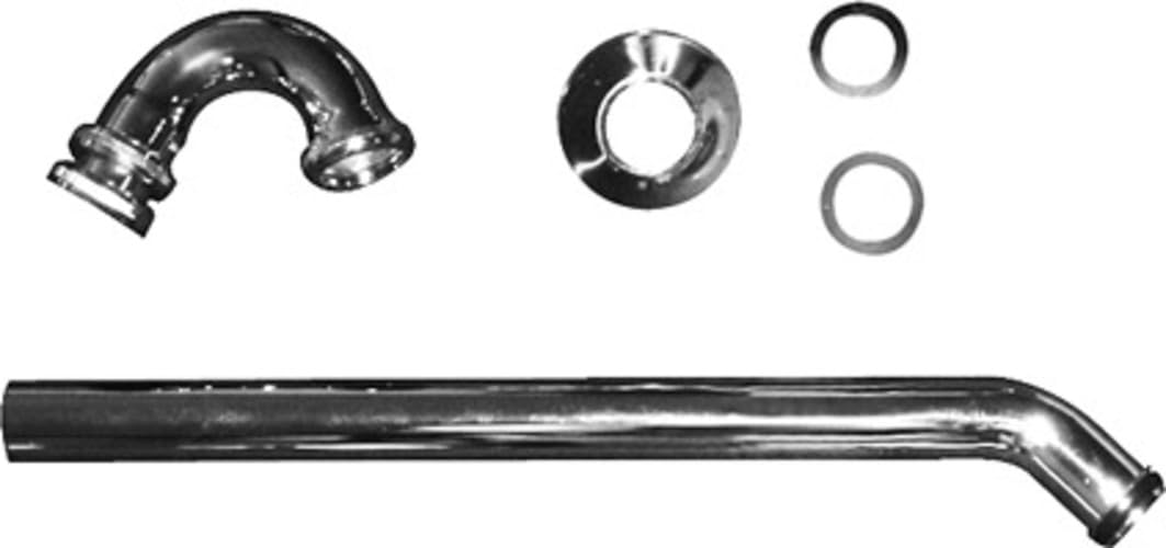 Duravit Bidet Röhrensiphon 1 1/4 Zoll mit verlängertem Ablaufrohr, chrom, 0050270000