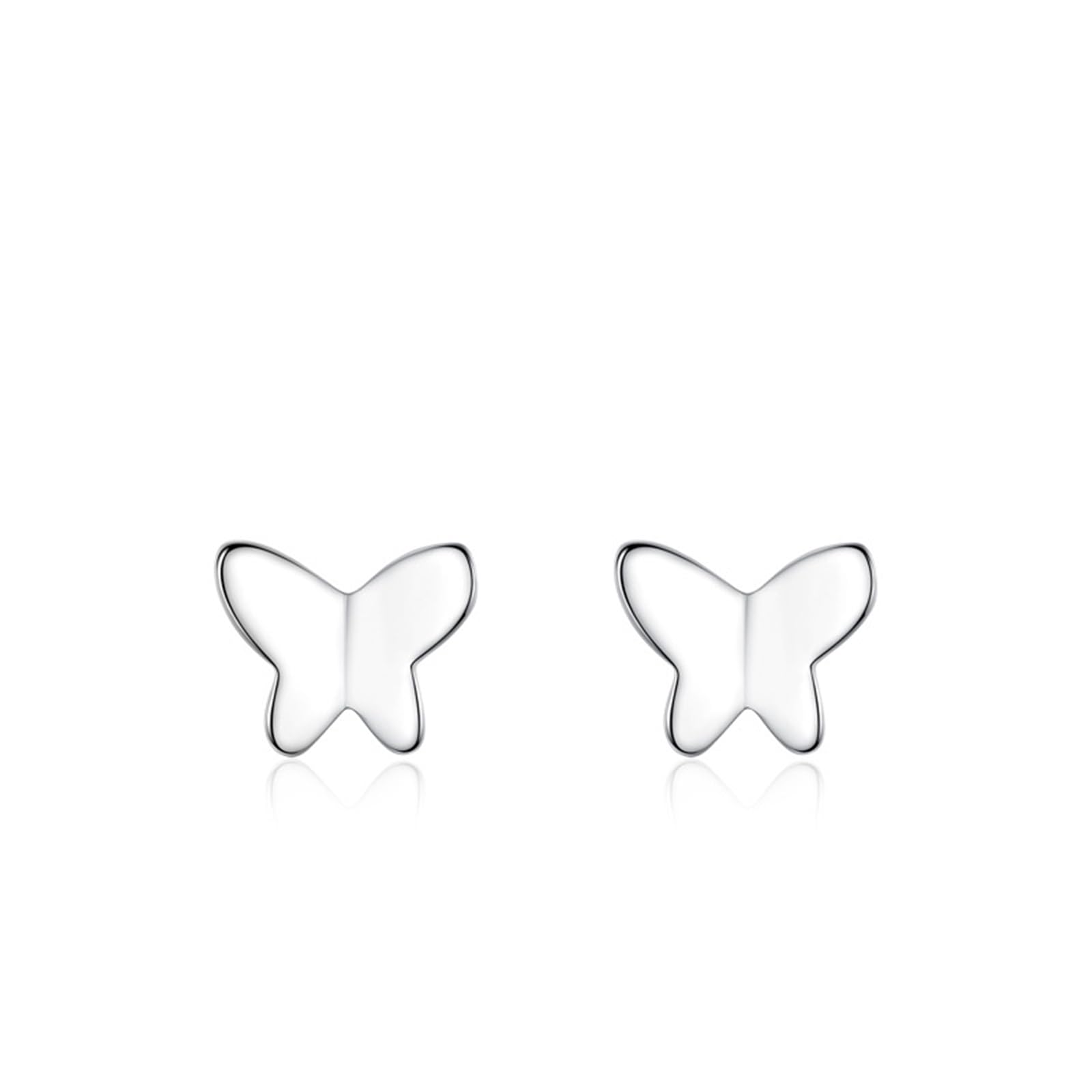 9/14/18 ct złote kolczyki damskie, motyl kolczyki na sztyfcie, prawdziwe złoto