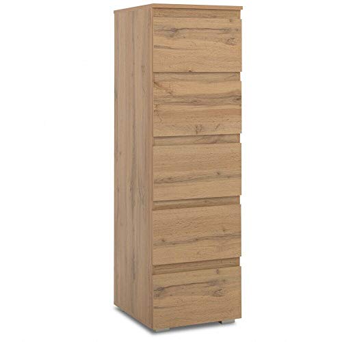 Chiffonnier Image 5 tiroirs - chêne