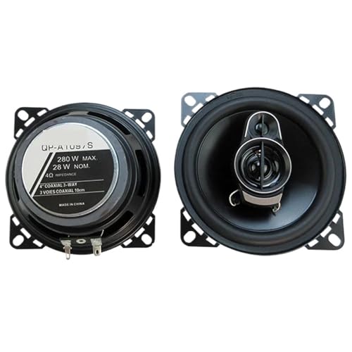 SVSBJMK 2pcs (2X280W) 560W Premium 4-Inch HiFi Car Speakers - HD Audio, 4.0 Surround, App Control, Universal Flush Mount