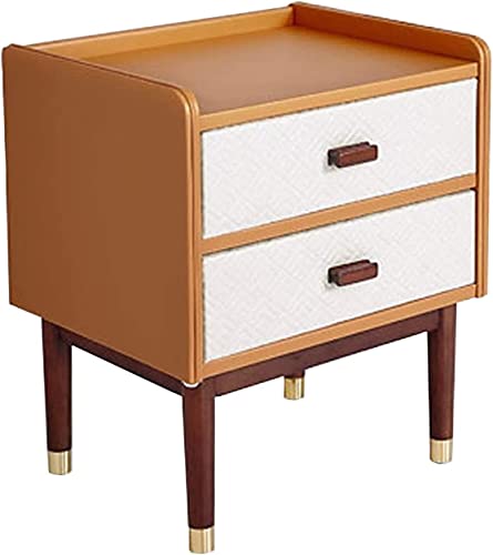 Mesita De Noche De Dormitorio Nórdico, Muebles De Dormitorio De Madera Modernos con Dos Cajones De Almacenamiento, Cajón De Riel Suave Y Silencioso, Utilizado para El Sofá del Dorm