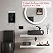 Tankless Water Heater Electric 240V, ECOTOUCH 5.5KW On Demand Hot Water Heater with Remote Control Digital Display,Electric Instant Hot Water Heater,Overheating Protection,Black