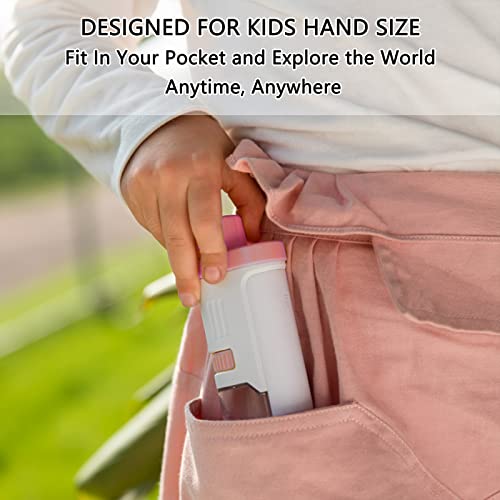 Mini Microscope For Kids Led Beginner Microscope Science Kit, Kids Toys Microscope 80X-160X With Slides, Pocket Microscope Kit For Kids 8-12 Science Toys Gifts (Pink) #TOP4
