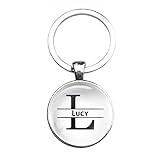 Grand cadeau Porte-clés en verre - Lucy, silverl