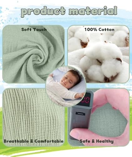 Image of Nursing Cover for Baby Breastfeeding - Breathable 100% Cotton Nursing Apron with Rigid Hoop, Privacy Cover, Lightweight Car Seat Canopy & Multi-Use Baby Essentials