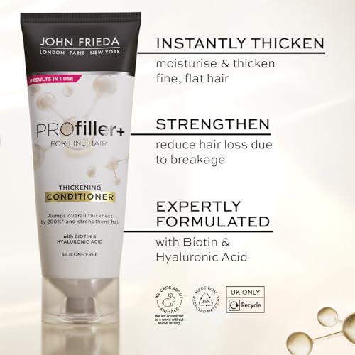 John Frieda PROfiller+ Thickening Conditioner for Thin, Fine Hair, 250ml - Image 4