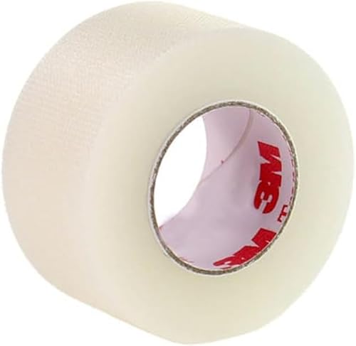 Transparent Surgical Tape, 2.5cm x 9.1m (1 Roll) | Hypoallergenic | Transparent Tape | Medical Tape for Skin, Dressings and Face | Blister Tape | Bandage Tape | First Aid Tape Suitable for Sensitive S