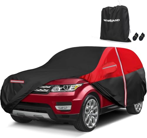 NEVERLAND Funda Coche Exterior SUV - Funda Coche Exterior Impermeable para SUV Impermeable Protector Solar y Estilo XL 510x200x180CM para 2009-2025 Audi A5 para Porsche Cayenne 2010-2025