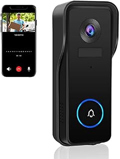 KAMEP [2023 Upgraded] Video Doorbell Camera Wireless Doorbell 2K HD, Smart WiFi Camera Doorbell with PIR Motion Detection, Two-Way Audio, IR Night Vision, IP66, Support SD Card & Cloud Storage