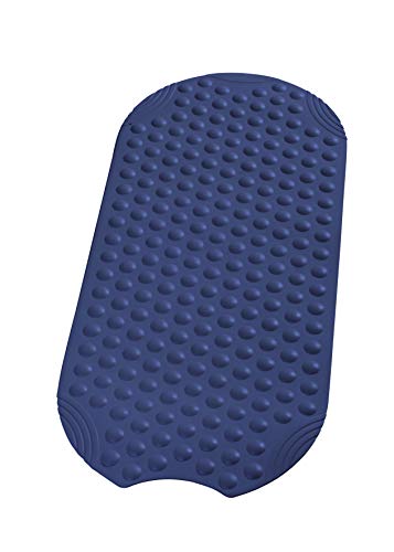 RIDDER Wanneneinlage, Badematte, Badewanneneinlage ca. 38x89 cm, Tecno, blau | Allergikerfreundlich...
