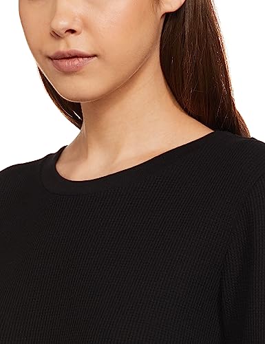 Image of Amazon Brand - Symbol Women's Casual Cotton Blend Waffle Calf Length Regular Fit Nighty (Available in Plus Sizes)