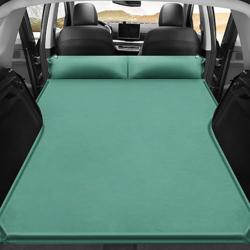 Car Air Mattress for Hyundai Ioniq 5, Back Seat Inflatable Bed, Camping Travel, Green