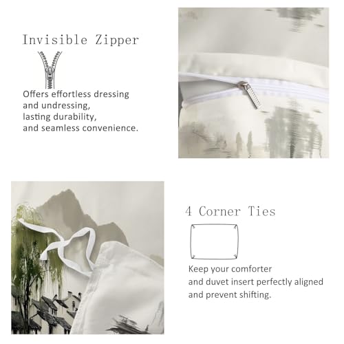 Housse de couette antibactérienne 140x200 contre les allergies de lit - 8