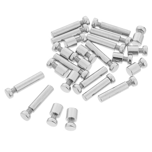 SHINEOFI Juego De 6 Juego De Tornillos Para Marco De Fotos Clips De Respaldo De Hardware De Marco De Imagen Clip De Marco De Foto Tornillos De Soporte Del Gabinete Acero Carbono Silver