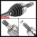 A-Premium CV Axle Shaft Assembly Compatible with Jeep Compass 2014 2015 2016 2017, Patriot 2014 2015, L4 2.4L, 4WD FWD, Automatic Transmission Only, Front Left Driver Side