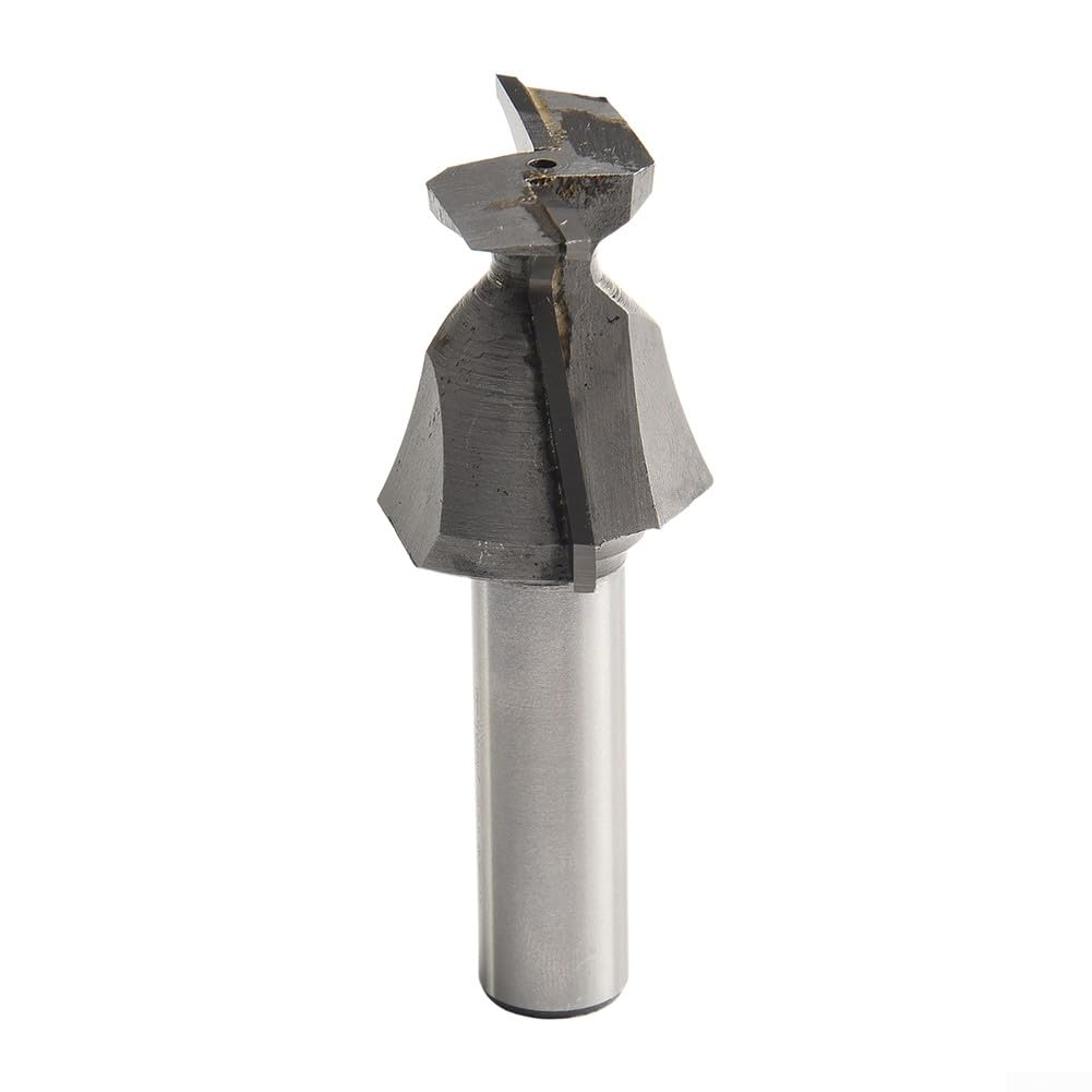 Punta per pialla per legno, fresa per fresa flycutter per appiattimento e coniglio, codolo da 12 mm, per piegatura ad arco integrata, per lavorazione del legno professionale (R18)