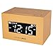HANNLOMAX HX-111CR Alarm Clock Radio, PLL AM/FM Radio, Dual Alarm, White LED Display, Auto DST, Aux-in Jack. (Orange)