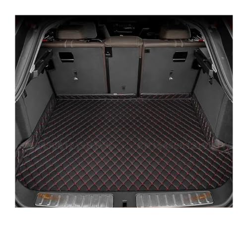 Tapis de coffre pour Benz GLB X247 7 places 2020-2026 protection arrière noir et rouge