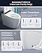 Smart Toilet,One Piece Bidet Toilet for Bathroom with Auto Open & Close Lid and Seat,Warm Water and Dry,Heated Seat,Foot Sensor and Night Light, Auto Flush