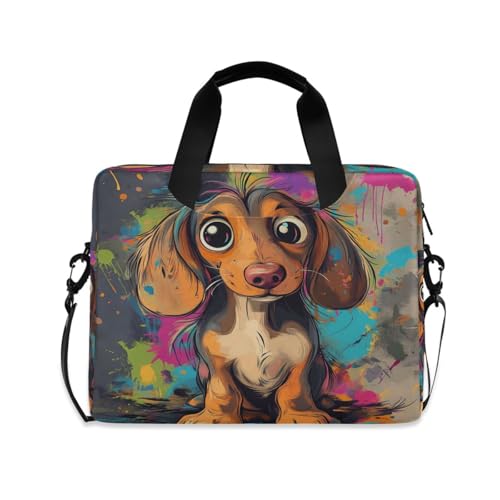 Bolso para laptop 15.6 pulg con cierre y diseño cartoon