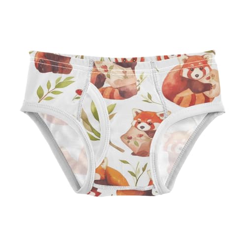 KLL Cute Red Panda Bamboo Toddler Boys' Soft Underwear Cute Children Undies