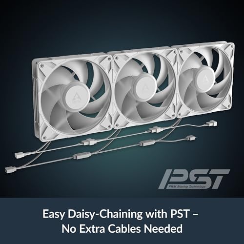 Image of ARCTIC P14 Pro A-RGB (White) - Powerful Premium Fan, 140 mm PWM Fan with Y-Cable Splitte, 400-2500 RPM, 0 RPM <5% PWM, 5V Digital RGB, Fluid Dynamic Bearing - White