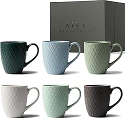 Coffee Cups Set of 6 [Pastel Matte] Large Tea Cup – Styli…