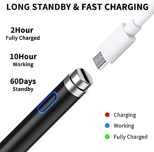 Stylus Pens for Touch Screens, Fine Tip Stylus Touch Screen Stylus for iPad pro/iPad 6/7/8th/iPhone, Samsung Galaxy s Ultra Pen, Chromebook,Touch Pad