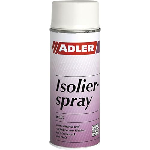 ADLER Isolierspray 400ml Weiß - Universelle, weisse Isolierfarbe für Flecken - Fleckenblocker
