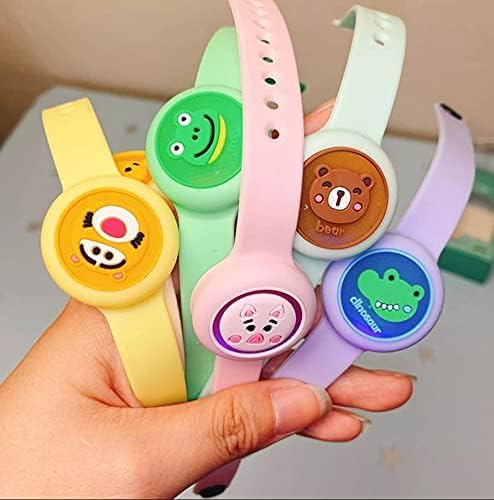 Kids LED Light Up Mosquito Repellent Wrist Band, Cartoon Animal Luminous Anti-Mosquito Bracelet Wrist Toys, Insect & Bug Pest Repeller Waterproof Bracelet with Essential Oils for Boys & Girls-image-34