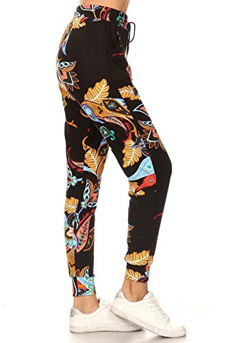 Image of Leggings Depot Premium Jogger Women's Popular Print High Waist Track Pants(S-XL)