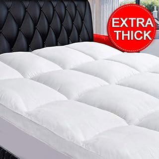 COONP Queen Mattress Topper, Extra Thick Mattress Pad Cover, Cooling Cotton Pillowtop 400TC