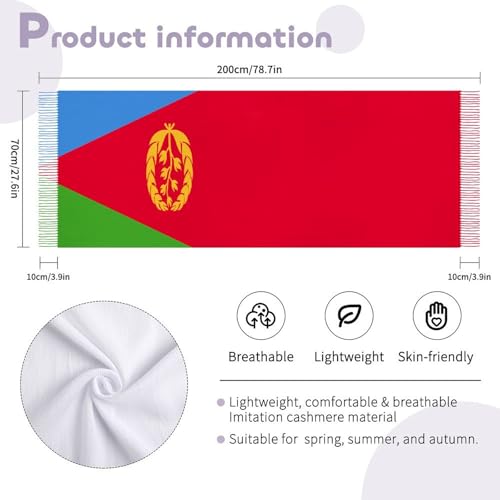 Tassel Scarves for Women,Patriotic Theme Flag Pattern Long Shawl Wraps Scarf Warm Printed Scarfs for Winter Fall-1-222