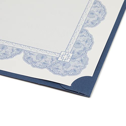 24-Pack Navy Blue Certificate Holders Kit, Includes Covers, Letter-Size Certificate Paper, and Gold Seals for Graduation, Student Awards, and Employee Recognition (72 Pcs Set) - Thumbnail 7