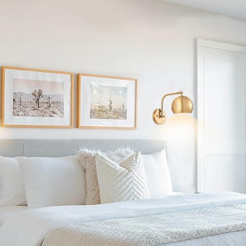 Sconce de oro E27 regulable aplique interior moderno con tres temperaturas de luz 4