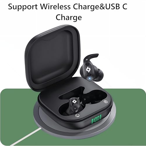 Image of Wireless Earbuds Bluetooth Earbuds Wireless Charging Case Waterproof Headphones Built in Microphone Stereo Bass 64H Playback LED Power Display for iPhone Android Phones Computer Sports Gaming Workout