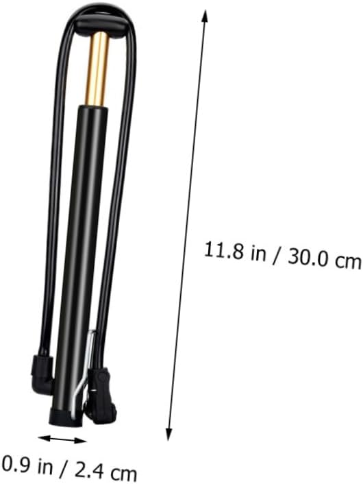 Portable Bike Pump for Road Mountain Bikes Durable High Pressure Inflator with Nozzles for Cycling Enthusiasts