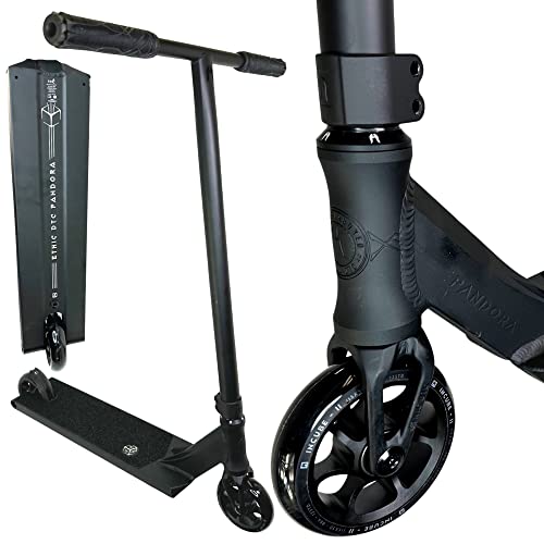 F26 Ethic DTC Pan-Dora - Trottinette cascade - Taille M = hauteur 85 cm - Légère - Parc - Hybride - Street - Trick - Trottinette légère - Freestyle - Noir