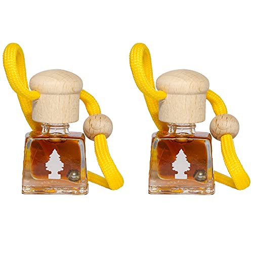 Little Trees Air Freshener Bottle LTBZ9 Vanilla Fragrance For Car Home Boat Caravan - Double Pack, white