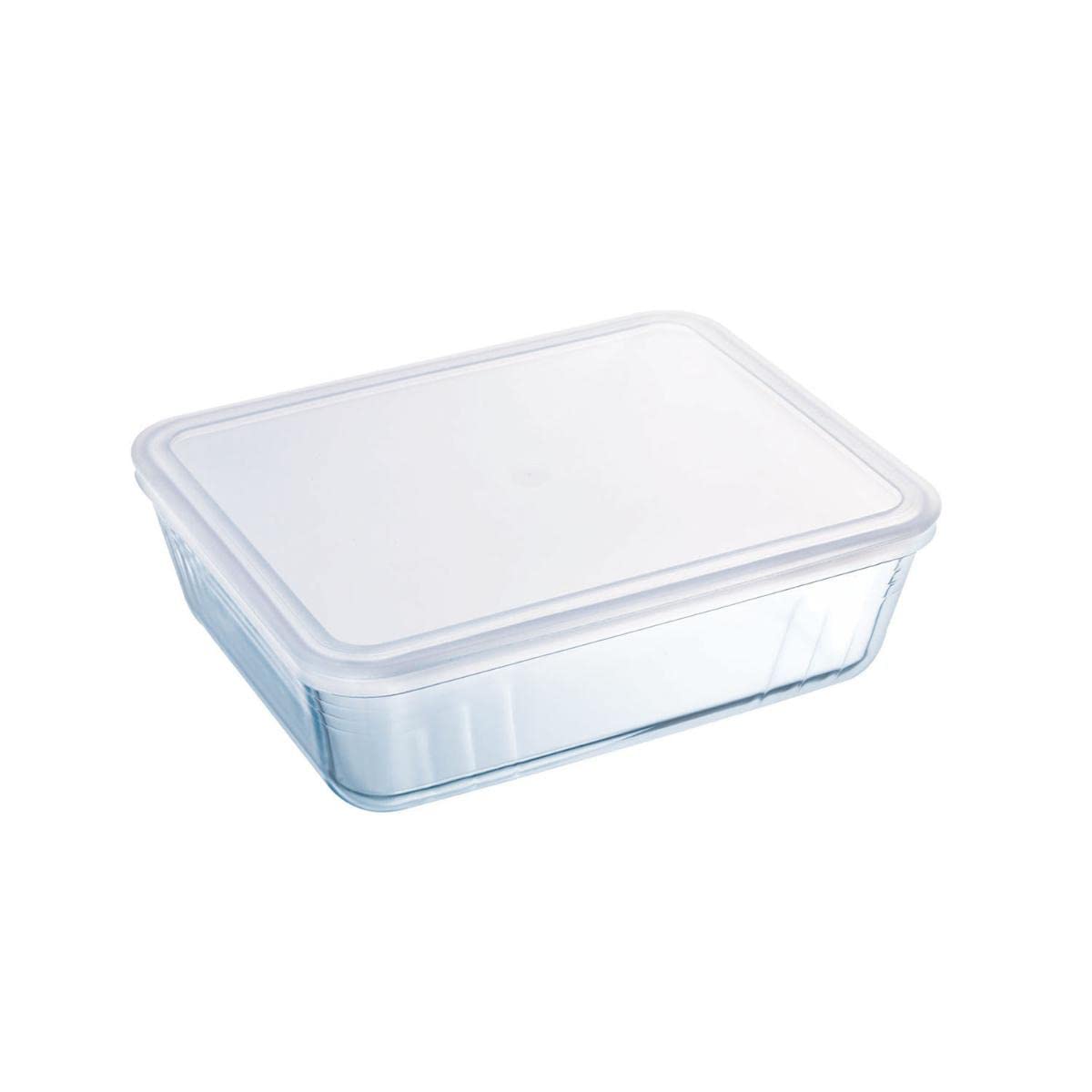 Pyrex Rectangular Dish with Plastic Lid, 2.6L