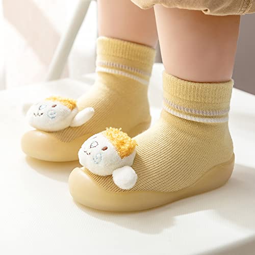 IKFIVQD Sapatos de meia para meninos e meninas outono e inverno confortáveis sapatos infantis bonito