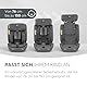 KikkaBoo i-Size i-­FLIT, Kindersitz 9-36 kg ISOFIX, Autokindersitz 76-150 cm, Gruppe 1/2/3, 15 Monate bis 12 Jahre, SPS Seitenschutz, Top Tether, Verstellbare Kopfstütze, Hellgrau