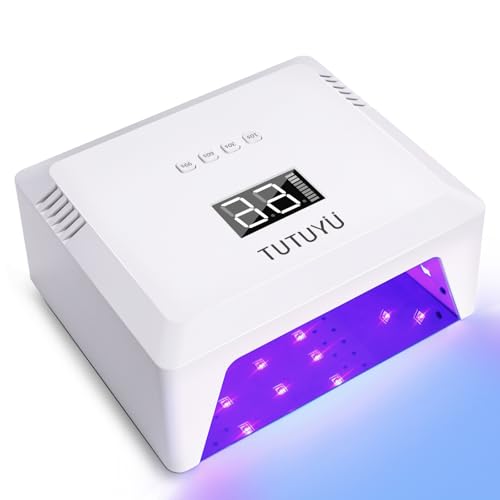 iGel Beauty Hybrid - X Nail Lamp – 48W UV/LED Nail Dryer, Wireless Rechargeable, Smart Timer, Removable Tray, Cordless Gel Nail Lamp for Manicure Pedicure